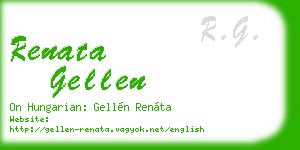 renata gellen business card