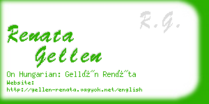 renata gellen business card